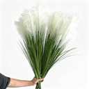 Artificial Pampas Grass, 5PCS 5 Heads Faux White Reed Grass, 36Inch Tall Fake Pampas Grass for Home Decor, Living Room, Floor Vase, Wedding & Farmhouse Indoor Outdoor Decor