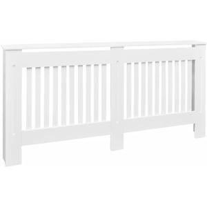 vidaXL Radiator Cover, Radiator Guard for Home Office, Heater Cover for Living Room Decorative, Heating Cabinet Protective Cover, White MDF