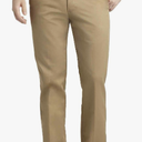 IZOD Men's Heritage Chino Straight Fit Flat Front Pant 32x32  Khaki