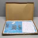 White Marble Frame with Magnet for Echo Show 21, Screen Protector, Magnet Stylus Pen,Magnet Remote Control (White Marble)