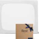 REST Evercool+ Fitted Sheet, King Size, Arctic White, 15" Deep (up to 18), Breathable Bedding for Hot Sleeper and Night Sweats, Bed Sheet with Ionic+ Self-Cleaning Silver Yarn for Sensitive Skin