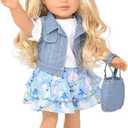 Amazing Girls 18 inch Doll Claire Cheetah Chic
