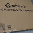 Safety 1st Easy Install Walk Thru Baby Gate for Doorway With Door, Dog Gates, Fits 29"-38", Easy Install 28" Tall, White