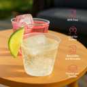 Small Clear Plastic Cups - 5 oz. 200 Pack - Hard Disposable Cup - Wine and Plastic Cocktail Glasses - Drinking and Party Punch Cups and Bulk Wedding Tumblers