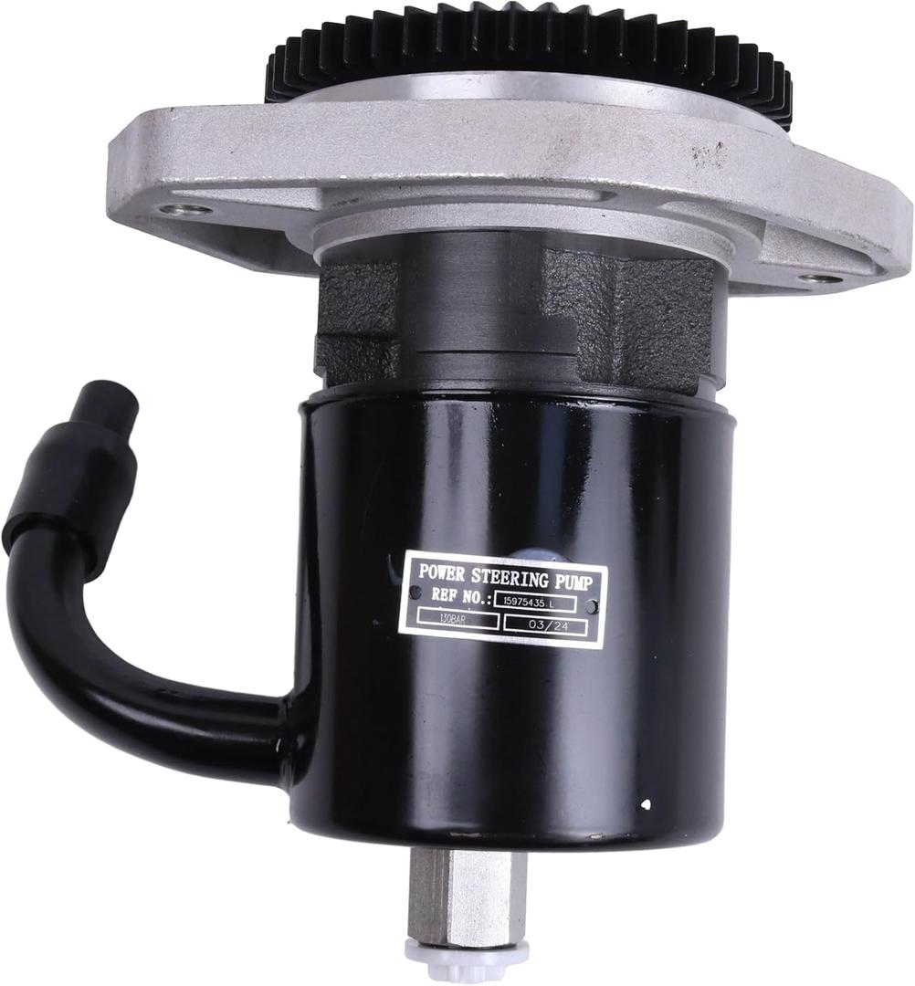 Power Steering Pump BF15975435, HE-28587/18027/3, 15975435 Compatible with Cat 3116 Kodiak Top Kick C6 C7 C6500, Compatible with Chevrolet