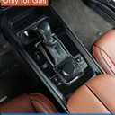 Interior Center Console Gear Shift Panel Cover Trim Fitment for 2025 2024 2023 Gas Mazda 50 CX50 CX-50, Small-1PC Gas, Gloss Black