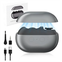 Electric Nail Clippers for Seniors, Easy Clip Nail Clippers 2025 New 3 in 1 Electric Toenail Clipper with Polishing and LED Light, Smart Toenail Clipper 2 Adjustable Speeds for Adults, Baby (Grey) 