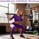 5-in-1 Pilates Board, Foldable Pilates Reformer Equipment  Multi-Purpose Portable Home Workout Kit for Full-Body Workout, Fitness, Exercise, Abs, Core Equipment