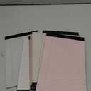 Lincia 12 Pcs 12 Pcs 5" x 8" Small Legal Pads Colored Lined Note Pads Narrow Ruled Writing Notepads 50 Sheets Per Micro Paper Notebook Lined and Perforated for College Office Supplies (Fresh Colors)