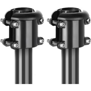 2 Pack Squirrel Baffle Bird Feeder Pole Holder, Bird Houses Station Accessories for 0.25-1.5 Inch Dia,Pole Mounted Buckle Stopper Outdoor, Cone Guard Bracket for Baffle Guard,Rust Chew Proof ABS