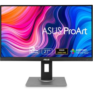 ASUS ProArt Display PA278QV 27” WQHD (2560 x 1440) Monitor, 100% sRGB/ Rec. 709 ΔE < 2, IPS, DisplayPort HDMI DVI-D Mini DP, Calman Verified, Eye Care, Anti-Glare, Tilt Pivot Swivel Height Adjustable