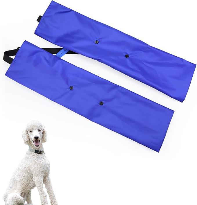 Waterproof Dog Leggings with Adjustable Strap Dogs Leg Covering Protector Dog Waterproof Pee Pants for Poodles Long Haired Dogs on Rainy Days Long Leg Dogs Legging Pants