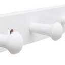 Wall-Mounted Hook Coat and Hat Rack | Decorative Household Items | Entrance | Foyer | Hallway | Bathroom | Bedroom (4 Hooks, White)