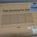 Cideny 32" Extra Tall Free Standing Dog Gate Indoor, Foldable Pet Gate