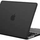 BlueSwan Anti-Cracking Hard Shell Case for MacBook Pro 13 inch, M2/M1 2026 2022-2017 A2338 A2289 A2251 A2159 A1989 A1706 A1708, Scratch Resistant & Drop-Protection Soft TPU Bumper, Frosted Black