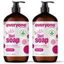 Everyone 3-in-1 Kids Soap, Body Wash, Bubble Bath, Shampoo, 32 Ounce (Pack of 2), Berry Blast, made with Essential Oils for Toddlers, Tweens and Teens