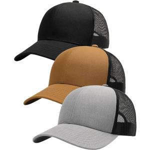 FURTALK Mens Trucker Hat Structured Mesh Baseball Cap Adjustable Classic Mens Hat