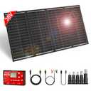 DOKIO 300W 36V Portable Foldable Solar Panel Kit, Compact 19x37in Design 15.21lb with Standalone Controller and USB, Monocrystalline Charger for 22V Batteries, Power Stations, RV Camping Emergency Use