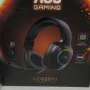 AOC Wireless Gaming Headset Compatible with PS5/4, Nintendo Switch, PC, Bluetooth 5.4 & 2.4GHz Gaming Headphones with Noise Canceling Mic, RGB, Type-C, 20ms Latency, 45H, 7.1 Virtual Surround- Black