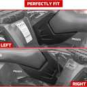 Side Panels with Foil Assembly for Polaris Sportsman 800 700 500 2006 2007, Left and Right Black Side Fairing Panel Guard Plates, Replace #2632936-177, #5435559-070