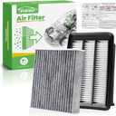 Engine+Cabin Air Filters Fit for (All Only Gas, Not Hybrid) Honda Civic L4 1.5L 2016-2021, CR-V CRV L4 1.5L 2017-2022 Engine Air Filter Replace Air Filter for My Car # CF11182 CA12050