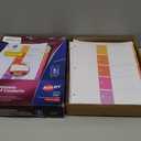 Avery 5 Tab Dividers for 3 Ring Binders, Customizable Table of Contents, Multicolor Tabs, 24 Sets (11167)