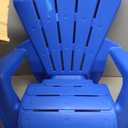 Little Tikes Kids Garden Chair 2 Pack in Blue, Outdoor Toddler Activity Adirondack Chairs for Picnic, Garden, Patio, Backyard & Beach, Outdoor Chair Set