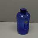 AQUAFIT 128 oz Water Bottle with Time Marker - Straw & Chug Lid - BPA Free 1 Gallon Gym Water Bottle with Handle - Big Gallon Jug (Blue, 128 Ounces)