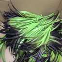 24Pcs Artificial Grass Plant Fake Outdoor Plastic Plants UV Resistant Faux Grasses Greenery Shrubs for Window Box Garden Patio Porch Home Decor Deep Purple