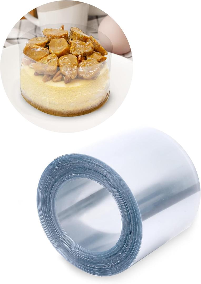 Cake Collar 2 x 600 in (50ft) - Acetate Roll - Acetate Sheets for Baking - Cake Wrapping Plastic - Acetato para Pasteles y Reposteria