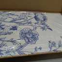 Tinonedraw Large Classic Chinoiserie Flower Framed Canvas Wall Art Set, Navy Blue and White Floral Wall Decor, Minimalist Neutral Botanical Art Printing for Living Room Bedroom Office Dorm 16"x24"x3, 24L" x 16W"