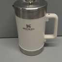 STANLEY Classic Stay-Hot French Press Coffee Maker 48 oz | 5 Minute Brew, 4 Hours Hot | Mesh Filter for Coffee Grounds | Insulated Stainless Steel French Press | BPA-Free | Cream Gloss