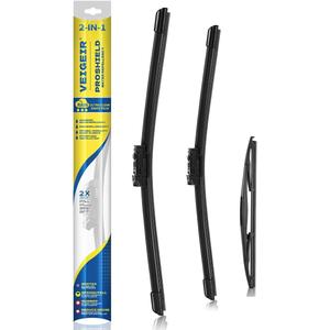 3 Pack Windshield Wiper Blades Compatible with Subaru Forester 2019 2020 2021 2022 2023 2024 2025 Original Factory Quality Front Rear Wipers Blade Set for My Car - 26" 17" 14"