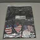 4th of July Shirts Women:Premium Cotton Crewneck USA American Flag Patriotic Short Sleeved T-Shirt (Gray, L)