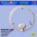 Celiwace 9 Inches LED Circline Light Bulb 18 Watt Replacement for T9 FC9T9 22W, FC10T9 30W, FC12T9 32W Circular Bulb, 6500K Day Light 2200LM, Not Dimmable, 2 Pack