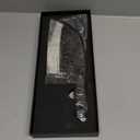 Kitchen perfection Handmade Meat Cleaver Knife for Meat Cutting - Professional 7" Serbian Chef Knife Made of High Carbon Steel Hand Sharpen Butcher Knife with Leather Sheath, Unique Gifts for Men