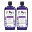 Dr Teal's Foaming Bath with Pure Epsom Salt, Soothe & Sleep with Lavender, 34 fl oz (Pack of 2)