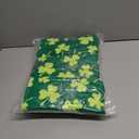 2 x AEUEFUEA 3 Pack Green Shamrock Cotton Towels Set, 25" L x 16" W Hand Towels for Kitchen and Bathroom, Soft Absorbent Holiday Home Dcor