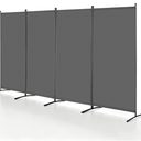 Room Divider, 4 Panel Room Divider, Folding Privacy Screen and Portable Partition Divider for Room Separation, Freestanding Room Partitions for Office, Bedroom