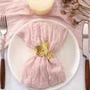 50 Pack Dusty Pink Cheesecloth Napkins Cloth Washable Pink Cotton Napkins Set of 50 Bulk 21x21 Inches for Wedding Baby Bridal Shower Birthday Dinner Party Table Decor