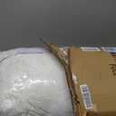 Full Size Mattress Topper, Shredded Memory Foam Filling, 1800 GSM Mattress Pad Cover, Comfy Bed Topper for Back Pain,Comfy Plush Foam Filled Pillow Top, 54"x75" (White)