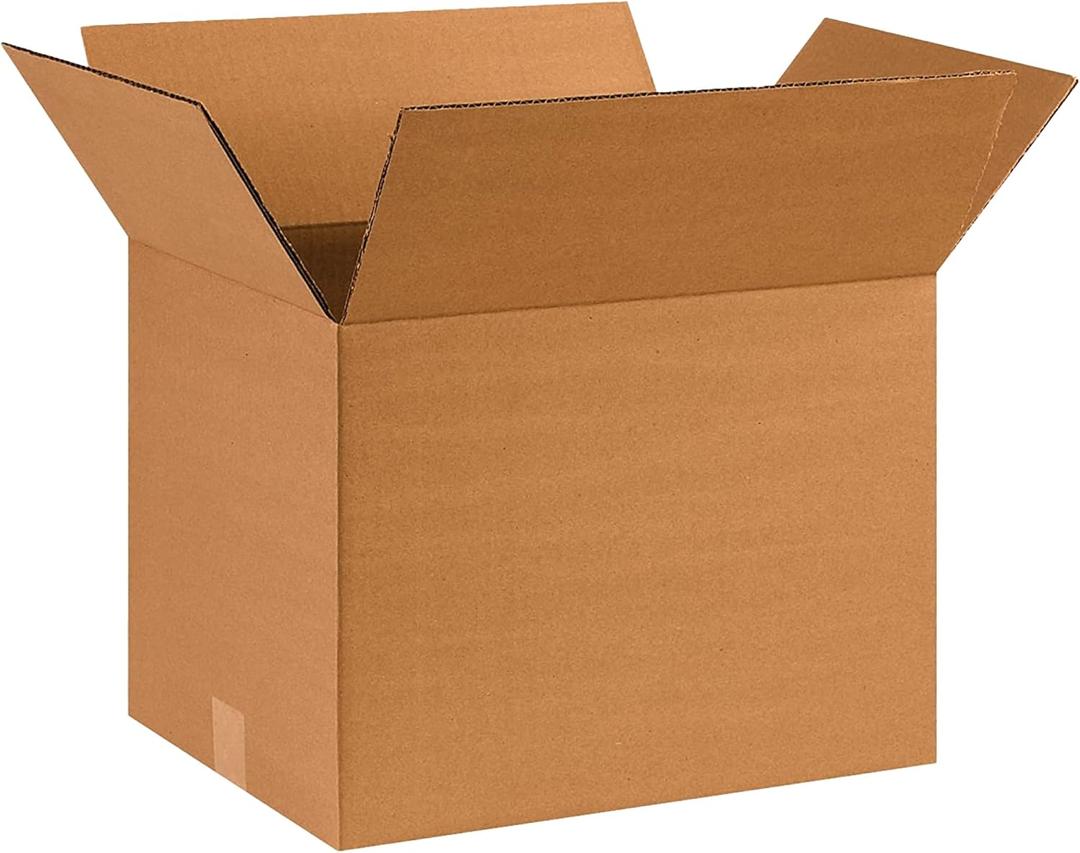 Partners Brand 16x12x12 Corrugated Cardboard Boxes, 16"L x 12"W x 12"H, Pack of 25 | Shipping, Packaging, Moving, Storage Box for Business, Strong Wholesale Bulk Boxes 16x12x12 161212