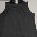Women's Clergy Sleeveless T-Shirt Tab Collar Clergy Minister Priest Outfit Priest Costume Shirt Tops (XX-Large, Black)