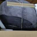 Hobestluk Bean Bag Chairs Large Bean Bag Couch for Adults Stuffed Sofa Chair Comfy Giant Bean Bag Chair with Spacious Design for Reading, Playing or Relaxing (Grey)