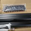 LUVERNE 584088-571117 O-Mega II 85-Inch Black Aluminum Wheel to Wheel Side Steps, Select Chevrolet Silverado, GMC Sierra 1500, 2500, 3500 HD