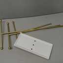 Umbra Trigem Jewelry Stand, Gold (3 Tier Stand, White/Brass)