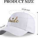 LADY&HOME Bachelor/Bachelorette Party Baseball Hats Set, Embroidered Adjustable Cotton Truck Caps