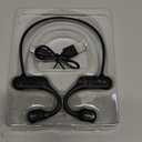 Bone Conduction Headphones - 2023 New Waterproof Bone Conduction Head Phones with Mic, 5.3 Open-Ear Earbuds Sports Headphones Ear Bone Running Music Headphones, (Black)