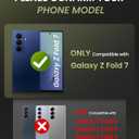 for Samsung Galaxy Z Fold 7 Case Slim, Hinge Protection & Screen Protector [Anti-Scratch], Rugged Shockproof Raised Edge Protective Women Men Phone Cover Case for Galaxy Fold 7 2025, Red