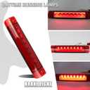 Red Lens LED 3rd Third Brake Light Replacement for Toyota 4Runner Highlander Prius Sienna,Center High Mount Stop Lamp with Sealing Gasket (Red)